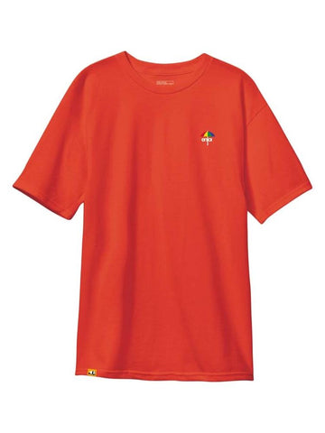 rainy daze custom dye cherry tomato short sleeve t-shirt