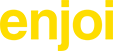 enjoi logo in yellow small letters