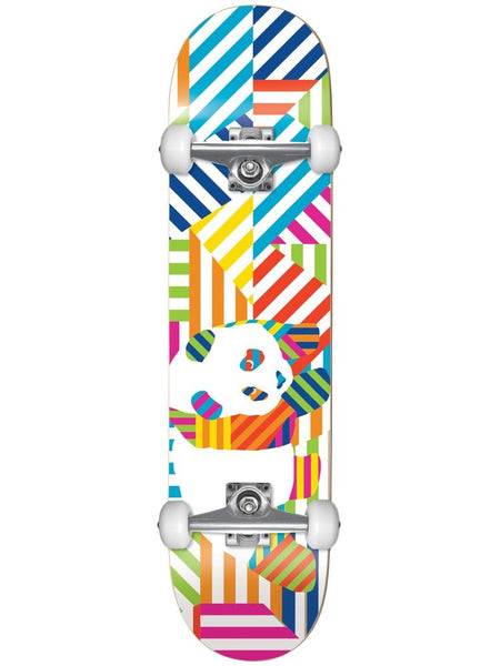 enjoi Panda Stripes Resin Soft Wheels White/Multi 7.75 Complete