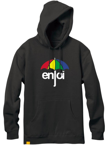 enjoi Umbrella 2.0 Vintage Black Pull Over Sweatshirt Enjoico